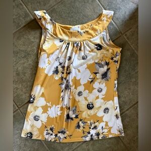 🎀3/$25🎀 Calvin Klein Yellow Floral Blouse